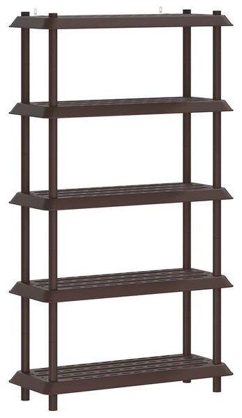 VidaXL Polc egység 5 szint 100 x 40 x 177 cm PP Barna