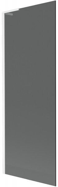 Mexen Next L, 1 szárnyas kádparaván 70 x 150 cm, 6mm szürke üveg, fehér profil, 895-070-000-03-40-20
