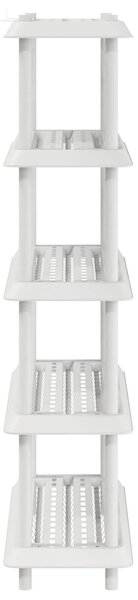 VidaXL Polc egység 5 szint 100 x 40 x 177 cm PP Fehér
