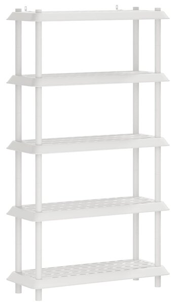 VidaXL Polc egység 5 szint 100 x 40 x 177 cm PP Fehér