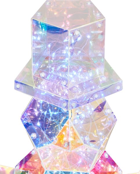 Karácsonyi dekoráció LED ARCTICA 43 cm Hóember Színes