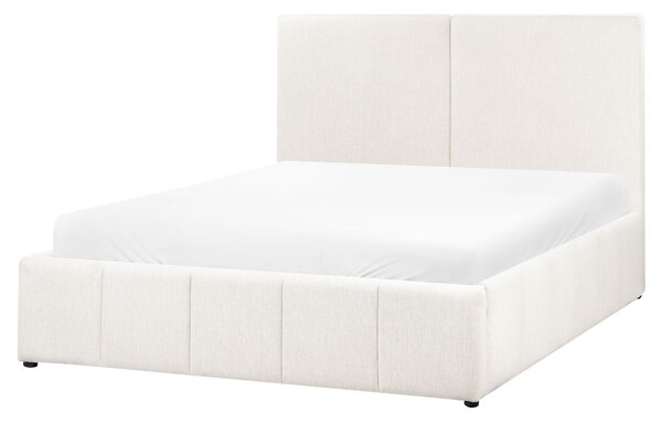 Ágyneműtartós ágy CASTELNAVET Törtfehér 160 x 200 cm