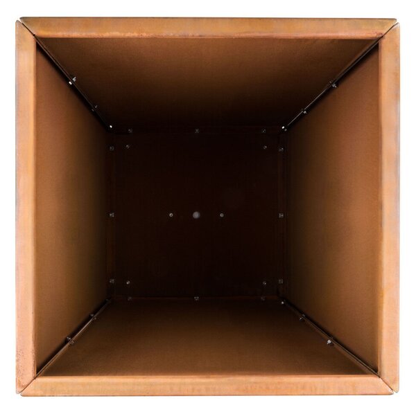G21 Corten Square virágláda, 50 x 100 x 50 cm
