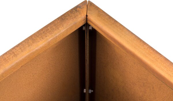 G21 Corten Square virágláda, 40 x 80 x 40 cm