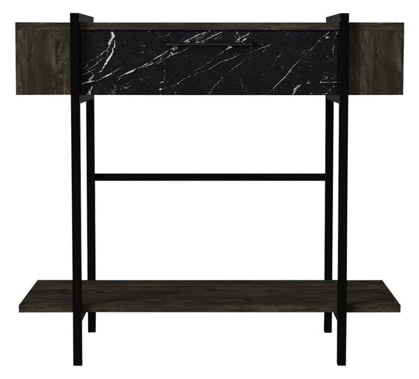 UnicUtil Dekor asztal nappaliba/előszobába, 90x30x82 cm, Fekete