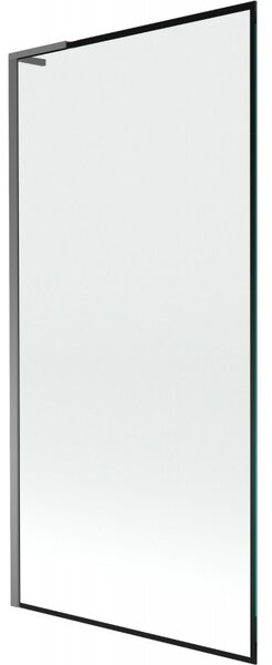 Mexen Next L, 1 szárnyas kádparaván 90 x 150 cm, 6mm átlátszó üveg-fekete mintás, grafit profil, 895-090-000-03-70-95