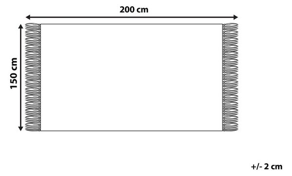 Takaró HAMAT 150 x 200 cm Smaragdzöld