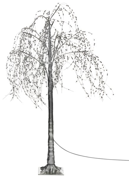 Kültéri dekoráció LED NILLAKA 145 cm Fa Ezüst