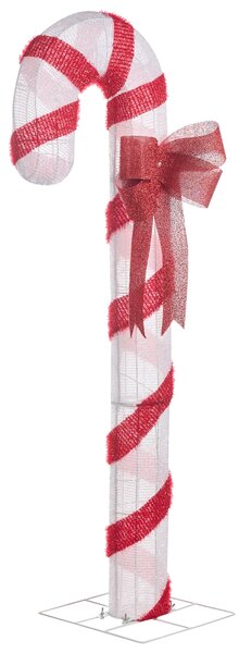 Kültéri dekoráció LED ALARNI 150 cm Cukorbot Piros