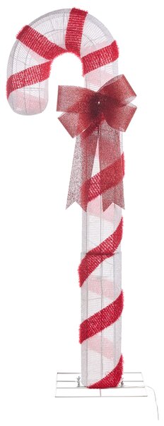 Kültéri dekoráció LED ALARNI 150 cm Cukorbot Piros