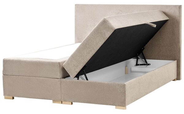 Boxspring ágy tárolóval MAJOR 160 x 200 cm Tópszín