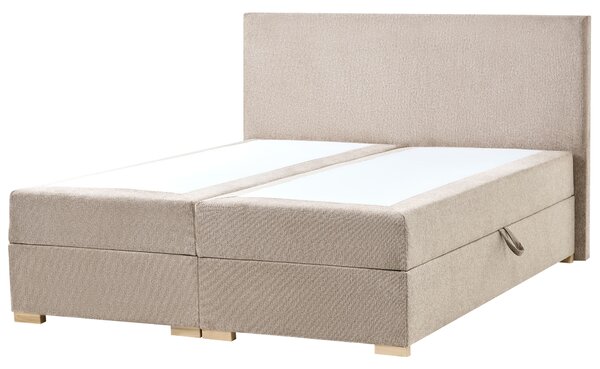 Boxspring ágy tárolóval MAJOR 160 x 200 cm Tópszín