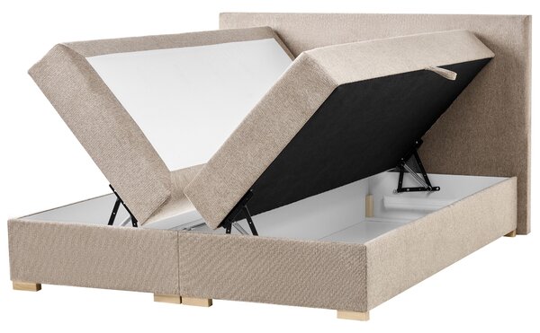 Boxspring ágy tárolóval MAJOR 160 x 200 cm Tópszín