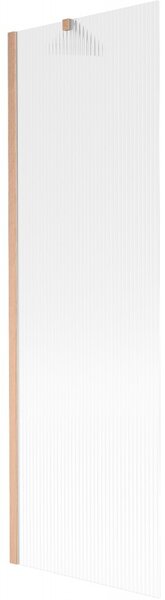 Mexen Next, 1 szárnyú kádparaván 60 x 150 cm, 6 mm-es üveg Bordák, rézmatt, 895-060-000-00-09-65