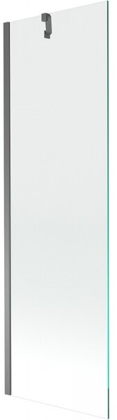 Mexen Next, 1 szárnyas kádparaván 60 x 150 cm, 6 mm átlátszó üveg, grafit, 895-060-000-00-00-95