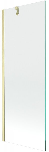 Mexen Next, 1 szárnyú kádparaván 70 x 150 cm, 6 mm átlátszó üveg, arany matt, 895-070-000-00-00-55