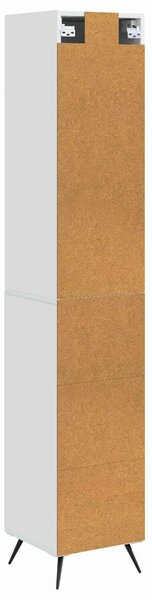 Szekrény szett 2 pcs Magasfényű Fehér 34,5 x 34,5 x 90 cm