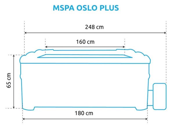 Marimex MSPA Oslo Plus F-OS063WP felfújható masszázsmedence