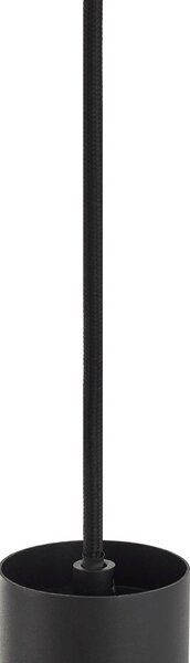 Lindby függőlámpa Joffrey, Ø 24 cm, fekete, 3-as lámpa, GU10, dimmelhető, Fekete, Nappali / Étkező, fém, Modern