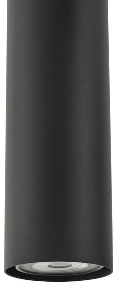 Lindby függőlámpa Joffrey, Ø 24 cm, fekete, 3-as lámpa, GU10, dimmelhető, Fekete, Nappali / Étkező, fém, Modern