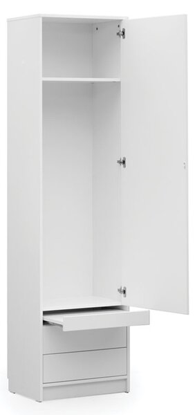 Modern Loft S szekrény függőleges összecsukható ágyhoz - matt fehér