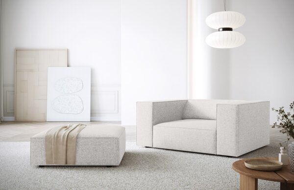 Világosszürke kárpitozott lábzsámoly Cosmopolitan Design Arendal 102 x 80 cm