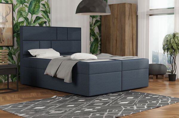 MELINDA dizájnér ágy tárolóval 120x200 - kék 1