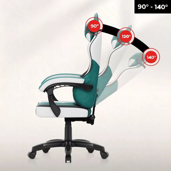 Force Gamer szék, forgó, ergonomikus, zöld