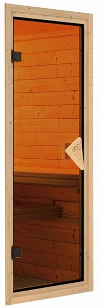 Karibu "Nordic Pod 3" kültéri hordó szauna 4 fő részére előszobával – kályha nélkül