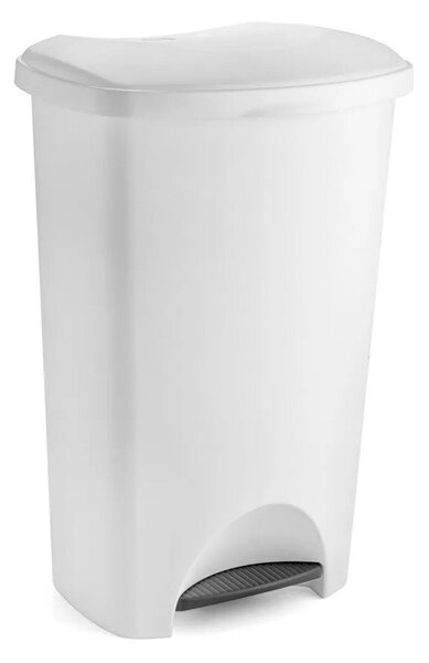 Fehér, fedeles pedálos szemetes, 41 x 33 x 62,5 cm - Addis