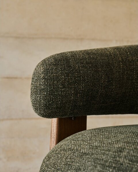 Zöld zsenília fotel Granite – Kave Home