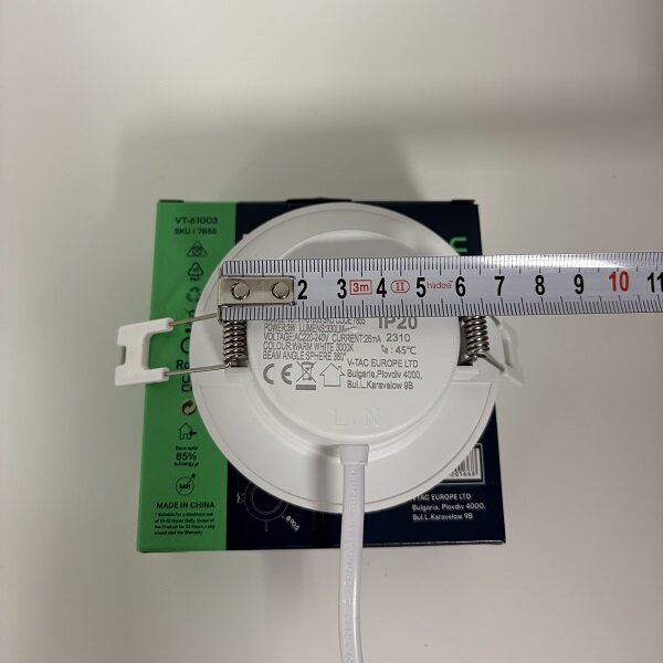 Beépíthető kör LED panel 3W