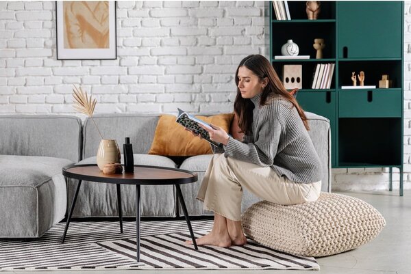 Knit piros párna és puff - Bonami Essentials