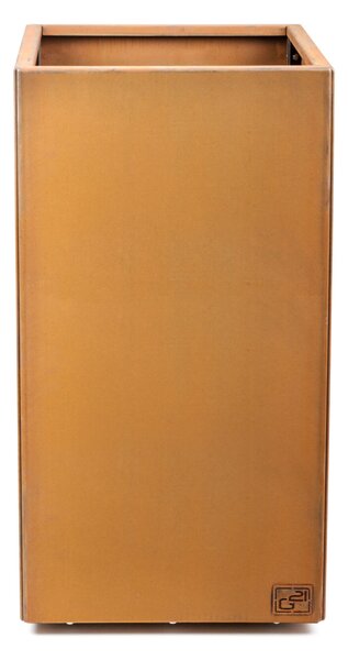 G21 Corten Square virágláda, 40 x 80 x 40 cm