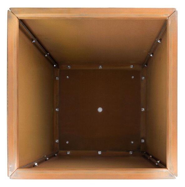 G21 Corten Square virágláda, 40 x 80 x 40 cm
