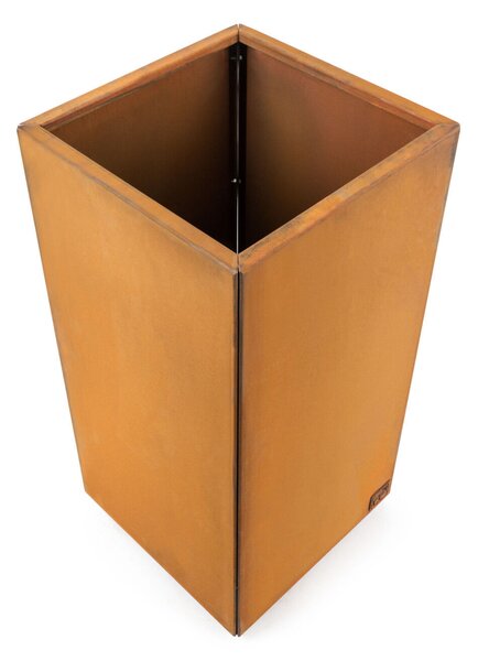 G21 Corten Square virágláda, 40 x 80 x 40 cm