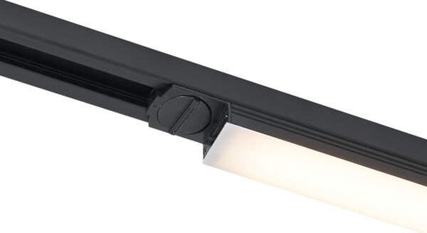 Modern fekete mennyezeti lámpa 1 fázisú sínrendszerhez 15W 1180 lm 2700-3800K - Iconic Tsiri