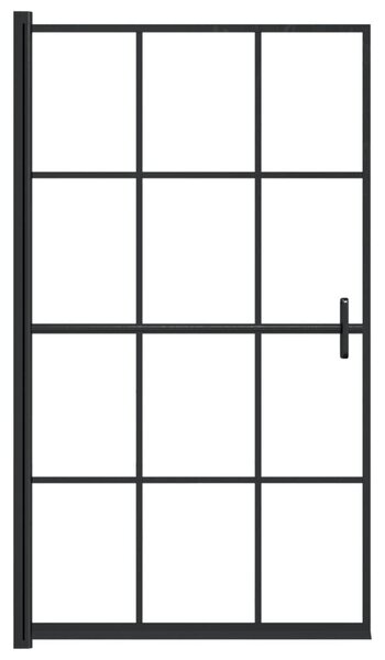 Fekete ESG zuhanykabin 80 x 140 cm
