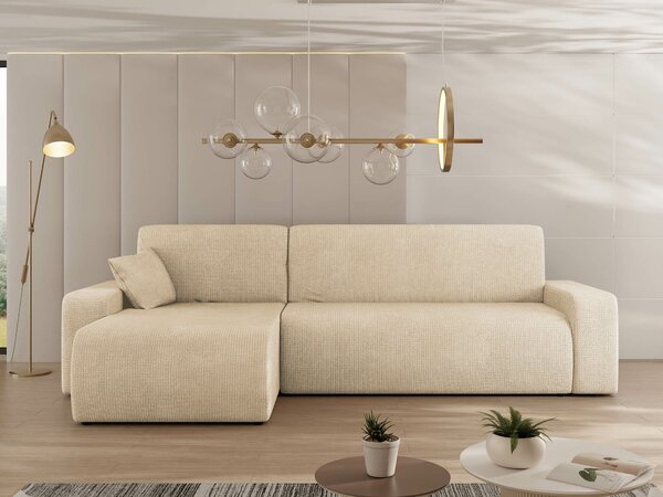 Sarokkanapé Shelton 102, Kárpit, 82x244x145cm