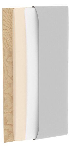 Kárpitozott fali panel QUADRATTA 15x60 cm, szürke