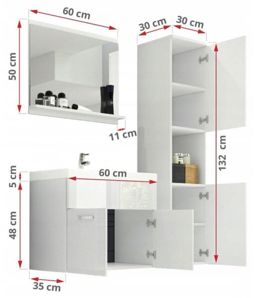 MAYRA fürdőszoba szett - wotan tölgy