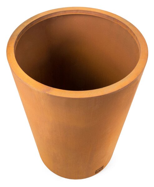 G21 Corten Round virágláda, 55 x 75 cm