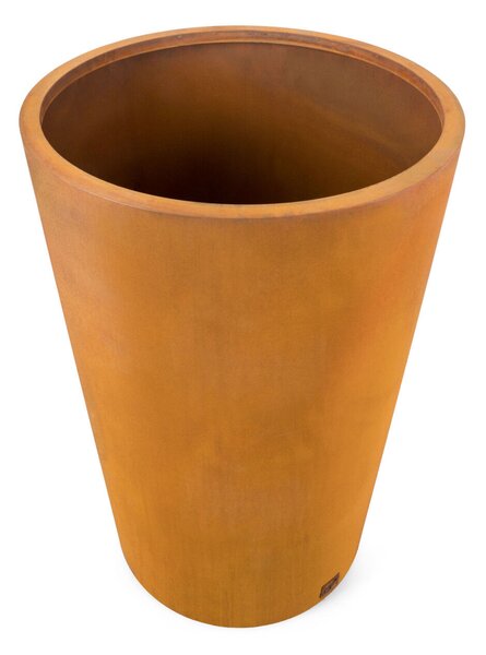 G21 Corten Round virágláda, 65 x 100 cm