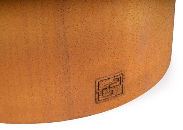 G21 Corten Round virágláda, 65 x 100 cm