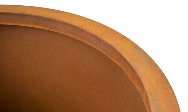 G21 Corten Round virágláda, 55 x 75 cm