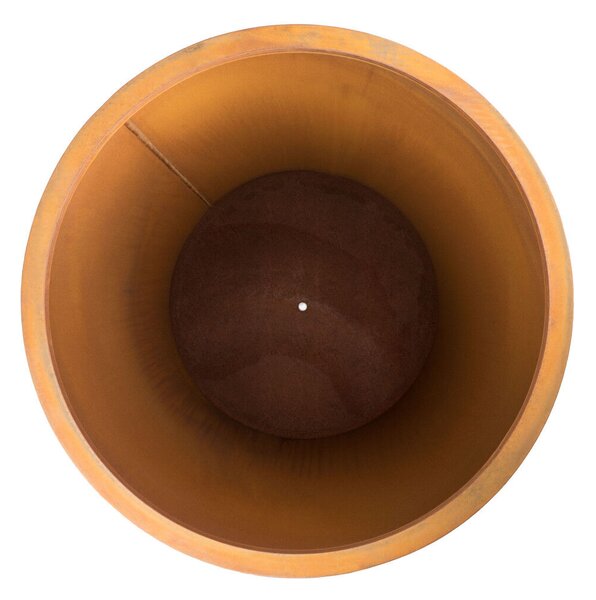 G21 Corten Round virágláda, 65 x 100 cm