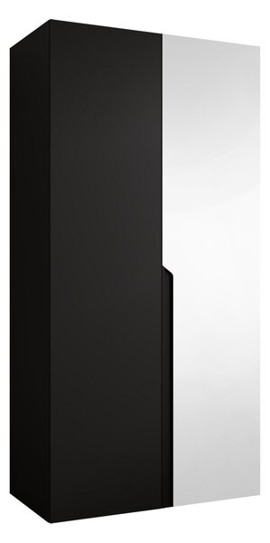 Gardróbszekrény Hartford 584, Laminált forgácslap, 202x100x52cm, Fekete