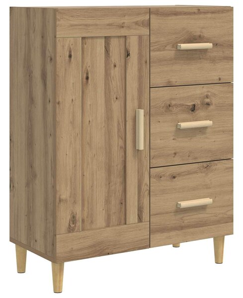 VidaXL Széf Kézműves Tölgy 69,5 x 34 x 90 cm Szerelt Fa