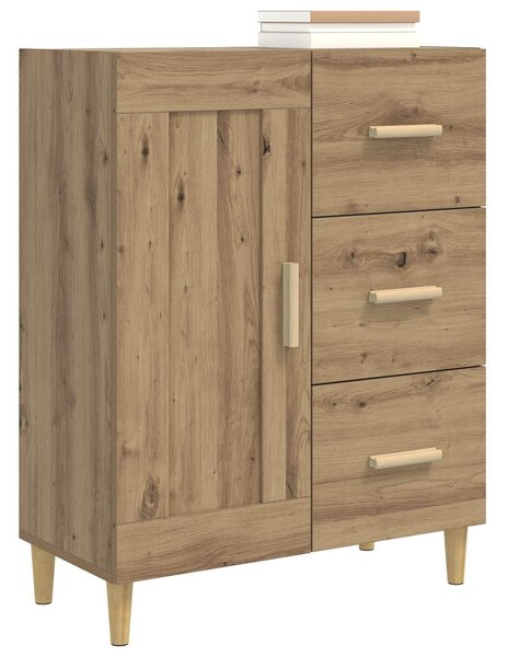 VidaXL Széf Kézműves Tölgy 69,5 x 34 x 90 cm Szerelt Fa