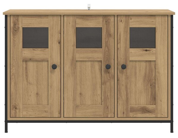 VidaXL Széf Kézműves Tölgy 100 x 35 x 70 cm Szerelt Fa